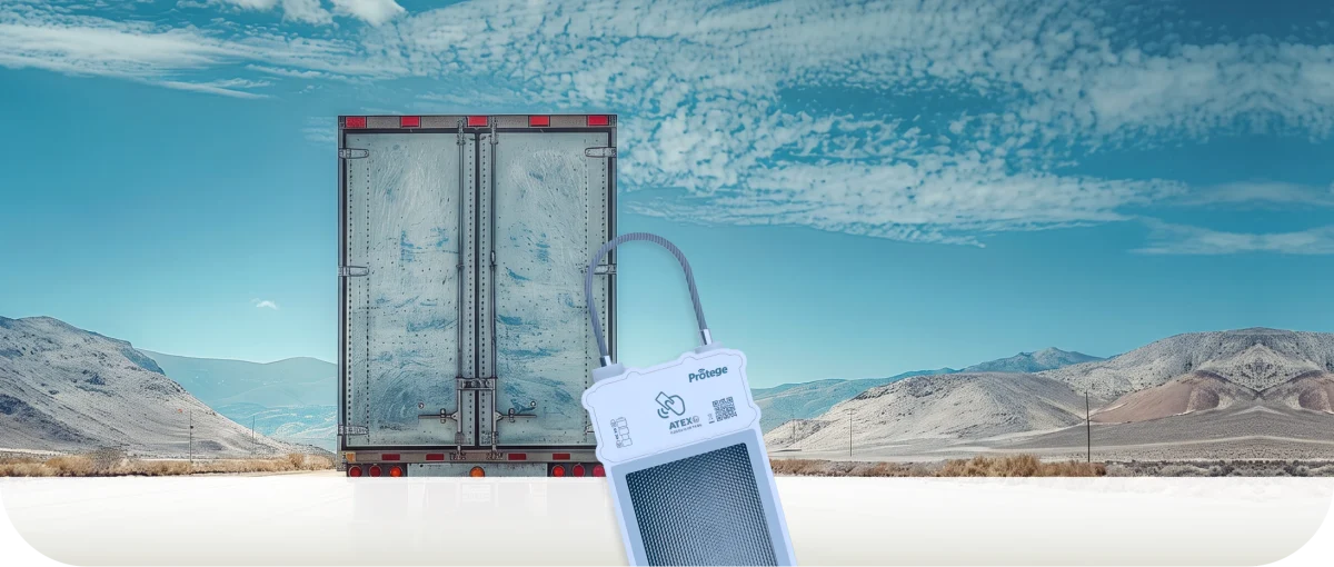 Candado GPS solar en contenedor